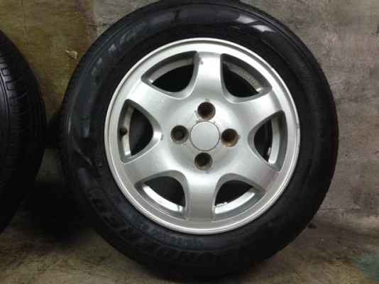 แม็ก 4รู 100 ขอบ14 พร้อมยางหนาๆ