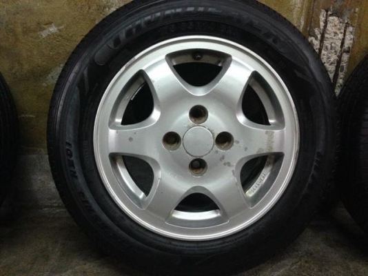 แม็ก 4รู 100 ขอบ14 พร้อมยางหนาๆ