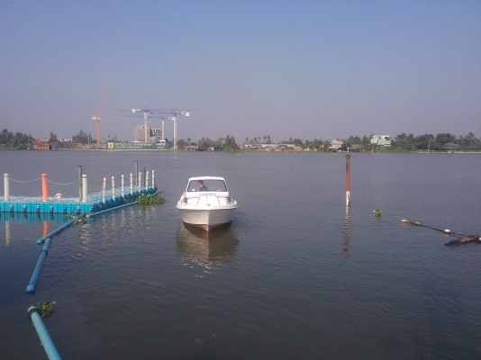 ขายเรือ yamaha 17 ฟุต เครื่องเรือ yamaha 40สองจังหวะทริมไฟฟ้า พวงมาลัยไฮดรอลิคพร้อมเทเลอร์สภาพพร้อมใช้