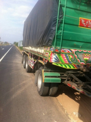 ขายรถบรรทุก 22 ล้อพ่วงแม่ลูกดัมพ์คอกเกษตร ISUZU DECA 360 แรงม้าปี 2556 ลูกพ่วง 3 เพลา ราคา 2800000