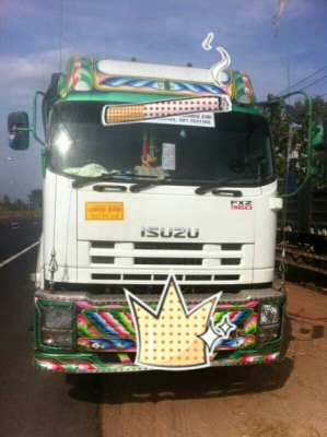 ขายรถบรรทุก 22 ล้อพ่วงแม่ลูกดัมพ์คอกเกษตร ISUZU DECA 360 แรงม้าปี 2556 ลูกพ่วง 3 เพลา ราคา 2800000