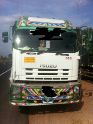 ขายรถบรรทุก 22 ล้อพ่วงแม่ลูกดัมพ์คอกเกษตร ISUZU DECA 360 แรงม้าปี 2556 ลูกพ่วง 3 เพลา ราคา 2800000