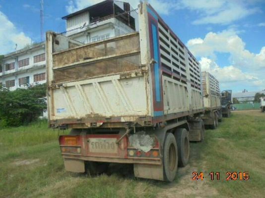 ขายรถพ่วง 22 ล้อ แม่-ลูก กระบะเหล็กคอกเกษตรดั้ม ISUZU 360 ปี.54 ราคา.2500000 สนใจรีบจองด่วน