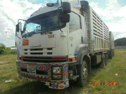 ขายรถพ่วง 22 ล้อ แม่-ลูก กระบะเหล็กคอกเกษตรดั้ม ISUZU 360 ปี.54 ราคา.2500000 สนใจรีบจองด่วน