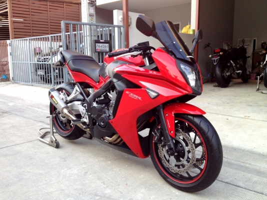 ((ดาวน์53000)) ขาย CBR650f ปี2014 สีแดง ท่อFULL  ราคา 253000 บาท(รับเทริ์น)