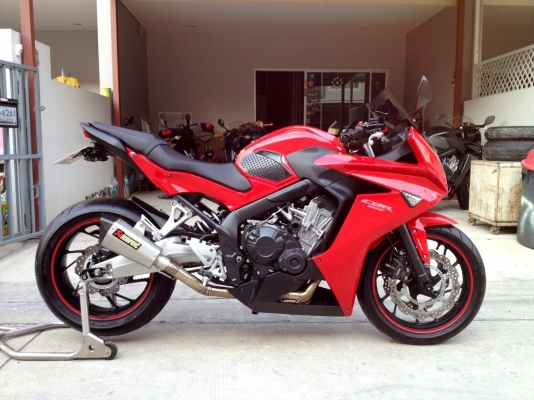((ดาวน์53000)) ขาย CBR650f ปี2014 สีแดง ท่อFULL  ราคา 253000 บาท(รับเทริ์น)