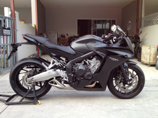 ((ดาวน์49000)) ขาย CBR650f ปี2014 สีดำด้าน ราคา 249000 บาท(รับเทริ์น)