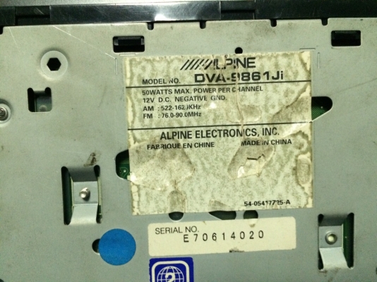 Alpine DVA-9861Ji 24BIT DVD-RW VCD MP3-RW CD-RW ปรีเอ้า3ชุด Video out 1ชุด ช่องOptical 1ช่อง HDD1ช่อง มือ2 ญี่ปุ่น Alpine DVA-9861Ji 24BIT DVD-RW VCD MP3-RW CD-RW ปรีเอ้า3ชุด Video out 1ชุด ช่องOptical 1ช่อง HDD1ช่อง มือ2 ญี่ปุ่น