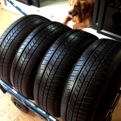 ยาง15 นิ้ว DUNLOP 175-60-15 ปี 10-11-12 ปีผสมกันแต่ดอกลึกเท่ากันหมด ใช้งานได้ตามปกติ ตจวส่งได้ครับ 2200/4เส้น