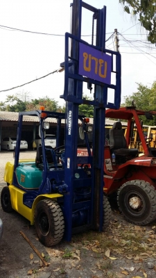 Forklift 2.5 ตัน ยกสูง 4.0 เมตร  เกียร์ครัชท์ ดีเซล ยางตัน งากระดก