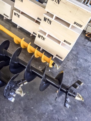 มอเตอร์ "WIN" + สว่านเจาะดินหัวคาไบด์ ติดรถแบคโฮได้ทุกรุ่น มอเตอร์ "WIN" + สว่านเจาะดินหัวคาไบด์ ติดรถแบคโฮได้ทุกรุ่น