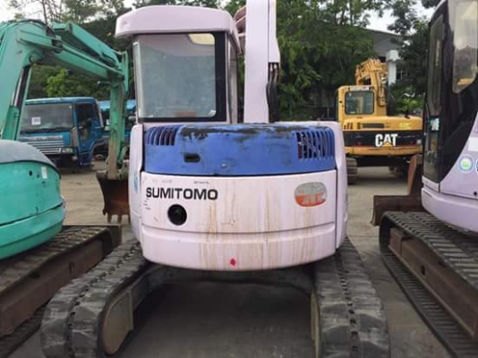 ขายรถขุด ยี่ห้อ: SUMITOMO รุ่น: SH65U อ๊อฟเซ็ทบูม ติดตัวหนีบ แทรคยาง ใบมีด หลังคา  สนใจสอบถามได้ : 099-907-9273 กิ๊ฟ