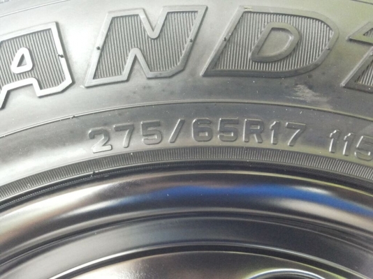 ล้อพร้อมยาง แม็กลาย piaa ลูกโม่ พร้อมยาง dunlop grandtrek at3 ปี 2013