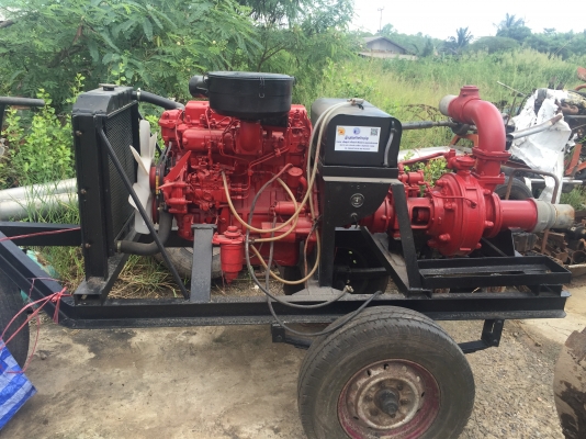 ส่งไป เขมร ครับตัวนี้ เครื่องสูบน้ำแรงดันสูง2ใบพัดme-5ทองเหลืองเครื่องยนต์ดีเซล4สูบนิสสัน