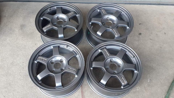 TE37 ขอบ 15 4/100 ล้อเปล่าไม่มียาง