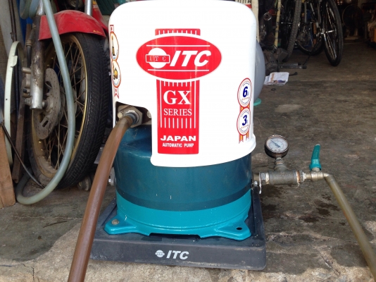 ขายปั้มน้ำอัตโนมัติ ITC(hitachi) 100W สภาพสวย ตรวจเช็คแรงดันเรียบร้อยแล้ว ไม่มีรั่วซึม พร้อมใช้งาน