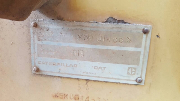 ขาย รถตัก CAT 916 รถพร้อมใช้งาน เครื่องดี ปั้มดี เอกสารใบอินวอยซ์