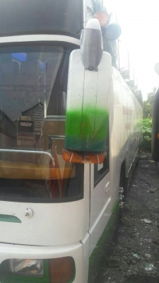 บัสแอร์ 12เมตร คัทซีวอลโว่ เบรคแห้ง พร้อมใช้ เครื่องเสียงครบ