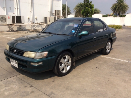 ขายรถพร้อมๆใช้ โตโยต้า โคโรล่าสามห่วง AE101 ปี94 เครื่องใหม่บล็อกเดิมหัวฉีด 1.6 เกียร์ธรรมดา ติดแก๊สLPG ใช้ได้2ระบบ เพาเวอร์ ไฟฟ้าทั้งคันปรับข้างไฟฟ้าใช้ได้หมด ภายในสวยๆสะอาดแอร์หนาว วิทยุCD/TV จอสไลด์ สีเงาสวยๆทั้งคัน แม็ก15" รถสวยพร้อมใช้ ขับดีมากๆ