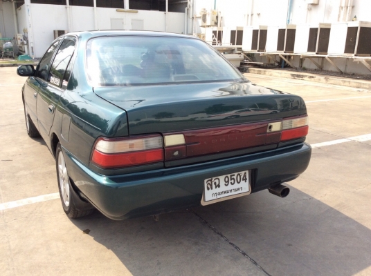 ขายรถพร้อมๆใช้ โตโยต้า โคโรล่าสามห่วง AE101 ปี94 เครื่องใหม่บล็อกเดิมหัวฉีด 1.6 เกียร์ธรรมดา ติดแก๊สLPG ใช้ได้2ระบบ เพาเวอร์ ไฟฟ้าทั้งคันปรับข้างไฟฟ้าใช้ได้หมด ภายในสวยๆสะอาดแอร์หนาว วิทยุCD/TV จอสไลด์ สีเงาสวยๆทั้งคัน แม็ก15" รถสวยพร้อมใช้ ขับดีมากๆ