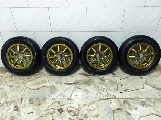 ขายแม็กซ์กล้วย BR ขอบ 12&quot; 4 รู 110 MIRA กว้าง 4.5&quot; ญี่ปุ่นแท้