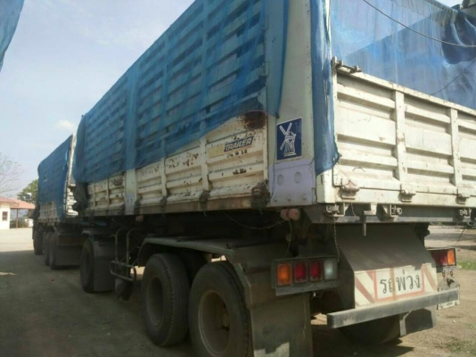 ายรถสิบล้อ hino FM2K สมอเงิน วางเครื่องp11cพ่วงแม่ลูก3เพลา คอกเกษตร ดั้มเหล็ก