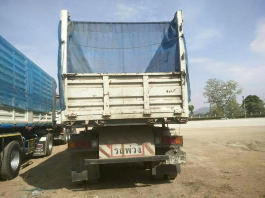 ายรถสิบล้อ hino FM2K สมอเงิน วางเครื่องp11cพ่วงแม่ลูก3เพลา คอกเกษตร ดั้มเหล็ก