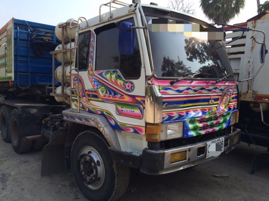 ขายสิบล้อหัวลากติดก๊าซNgv8ถัง MITSUBISHI FN527M TGเทอร์โบ220แรง