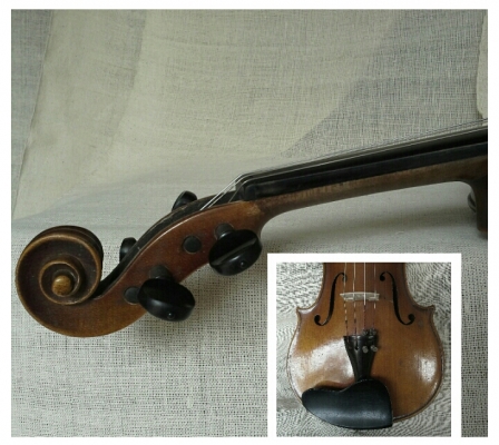 ไวโอลินเยอรมันตะวันตกเก่า Antonius Stradivarius faciebat Cremona 1713 made in Western Germay