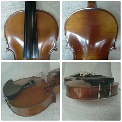ไวโอลินเยอรมันตะวันตกเก่า Antonius Stradivarius faciebat Cremona 1713 made in Western Germay
