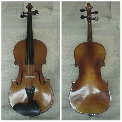 ไวโอลินเยอรมันตะวันตกเก่า Antonius Stradivarius faciebat Cremona 1713 made in Western Germay