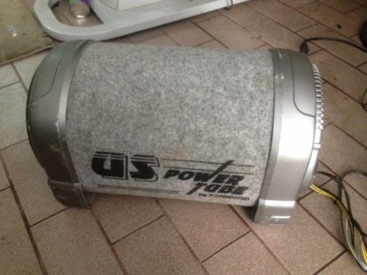 kenwood sub us power ดอก8นิ้วเเอมในตัวเก่าญี่ปุ่นเเท้สภาพดี