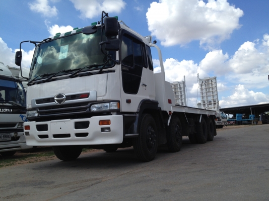 ขาย HINO PROFIA เครื่อง P11C 320 HP กระบะบรรทุกแมคโค ยาว 7.50 ยาง 1000/20 หางพับคู่