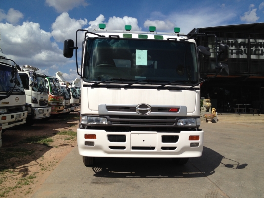 ขาย HINO PROFIA เครื่อง P11C 320 HP กระบะบรรทุกแมคโค ยาว 7.50 ยาง 1000/20 หางพับคู่