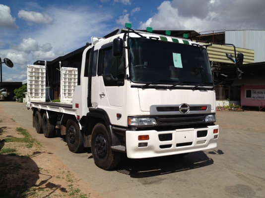ขาย HINO PROFIA เครื่อง P11C 320 HP กระบะบรรทุกแมคโค ยาว 7.50 ยาง 1000/20 หางพับคู่