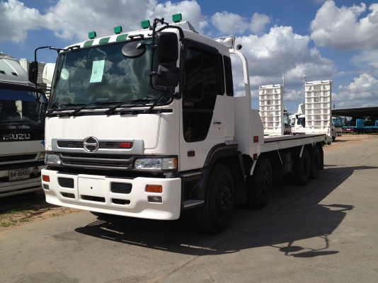 ขาย HINO PROFIA เครื่อง P11C 320 HP กระบะบรรทุกแมคโค ยาว 7.50 ยาง 1000/20 หางพับคู่