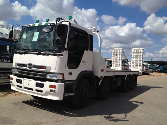 ขาย HINO PROFIA เครื่อง P11C 320 HP กระบะบรรทุกแมคโค ยาว 7.50 ยาง 1000/20 หางพับคู่
