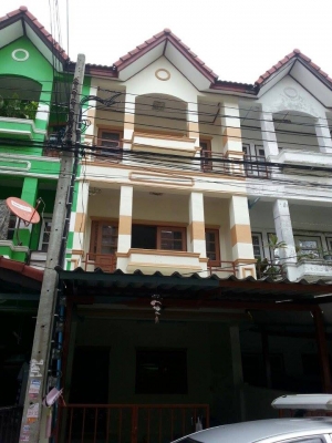 ขายทาวน์เฮ้าส์ 3 ชั้น วิเศษสุขนคร สุขสวัสดิ์ 66 - ประชาอุทิศ79 เนื้อที่ 18 ตร.ว. สภาพดีสวยมาก