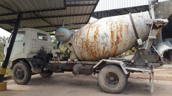 ขายหกล้อโม่ปูน HINO โม่3คิว โม่ตรง สภาพพร้อมใช้งาน เครื่องดีโม่ดี เอกสารสัญญาซื้อขาย