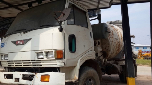 ขายรถโม่ปูน 6 ล้อ HINO FD174B เครื่อง HO7C-185 แรง โม่ตรง 3 คิว เอกสารสัญญาซื้อขาย