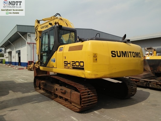SUMITOMO SH200-5 5xxxชม. ปี2012 ใบ60 มีไลน์แย็ก มีกล้องมองหลัง รถเก่าญี่ปุ่นไม่เคยใช้งานในไทยครับ