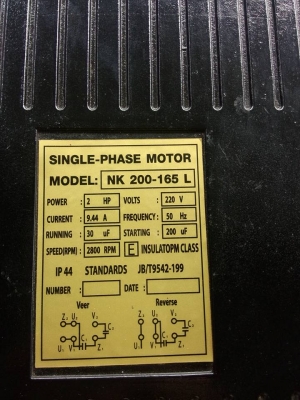 ปั๊มลม Nakashi 2สูบ มอเตอร์2แรง 165ลิตร