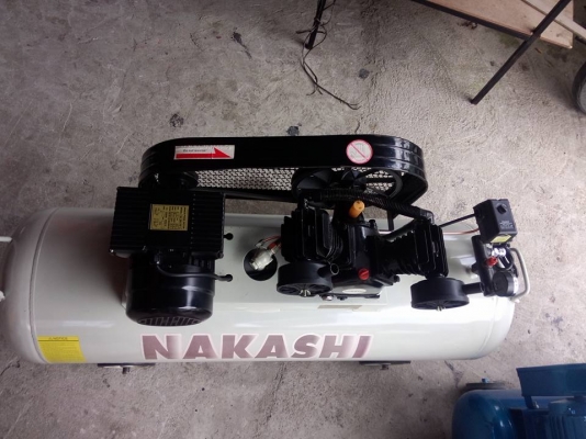 ปั๊มลม Nakashi 2สูบ มอเตอร์2แรง 165ลิตร