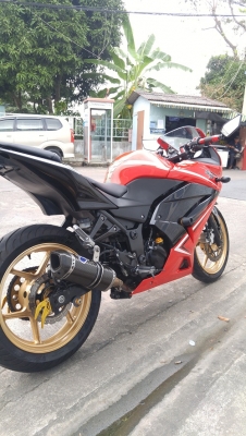 Ninja250 ปลายปี2012  รถบ้านแท้มือเดียว  เล่มชุดโอนครบ ของแต่งแน่น