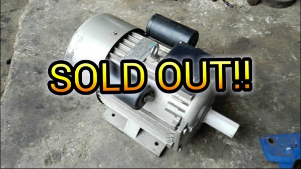==== SOLD ==== มอเตอร์ USHITA 10 HP. 220V. 2 สายไฟบ้าน ของใหม่เก่าเก็บ วิ่งเงียบพร้อมใช้