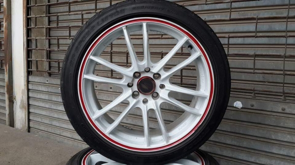 Lenso D08 ขอบ 17 4รู100/114 พร้อมยาง Dunlop Lenso D08 ขอบ 17 4รู100/114 พร้อมยาง Dunlop