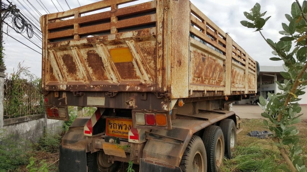 ขาย หางเซมิดั้ม 3 เพลาแท้ ยาว 9 เมตร อู่สามมิตร ทะเบียนพร้อมโอน ราคาต่อรองได้