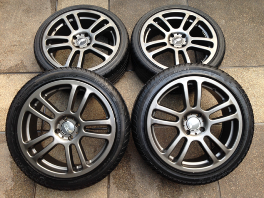 ล้อแท้ Japan ขอบ17 สภาพสวย พร้อมยาง ราคาไม่แพง