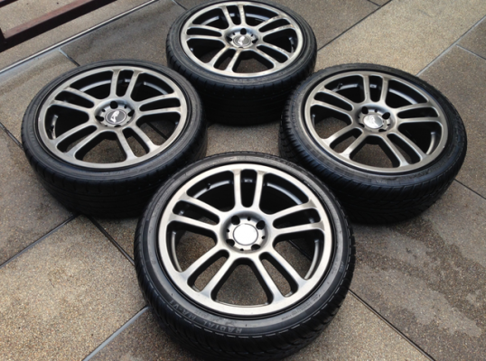 ล้อแท้ Japan ขอบ17 สภาพสวย พร้อมยาง ราคาไม่แพง