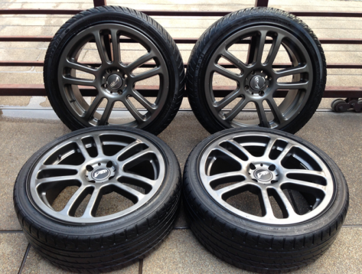 ล้อแท้ Japan ขอบ17 สภาพสวย พร้อมยาง ราคาไม่แพง